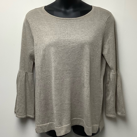 Calvin Klein Gold Metallic Top Size XL - Picture 1 of 7